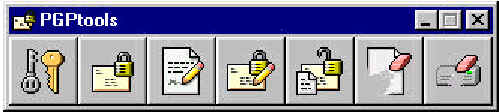 Barre d'outils PGPTools