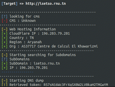ligne de commande vulx pour création de la carte DNS