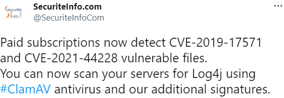 premiere communication sur Log4j